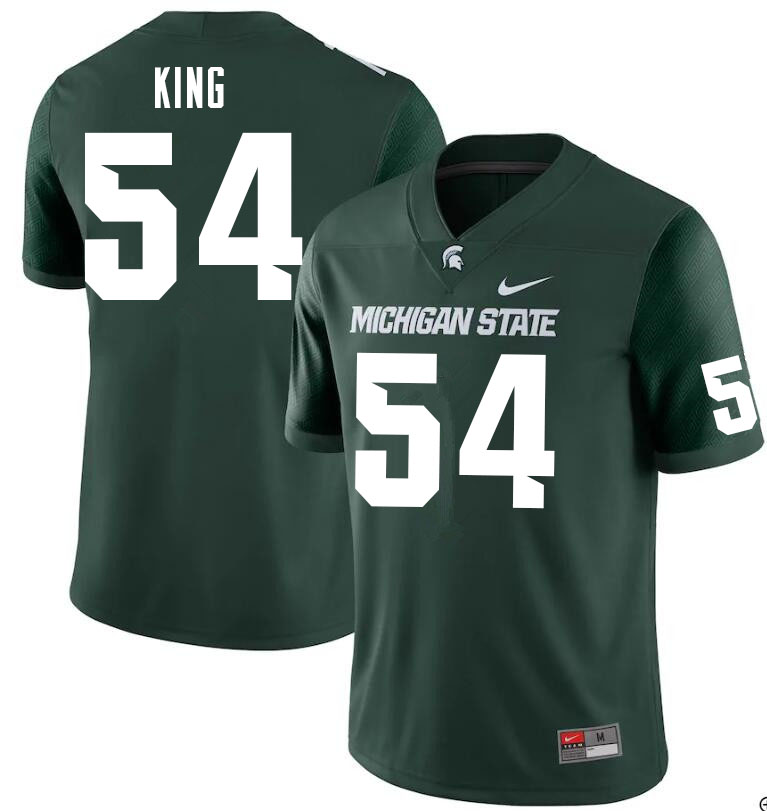 Men #54 Kyle King Michigan State Spartans College Football Jerseys Sale-Green